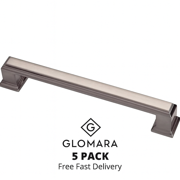 Sapphire Octa Series Cabinet Handle Satin Nickel 192mm 5-Pack SP-2044A-192-SN NEW