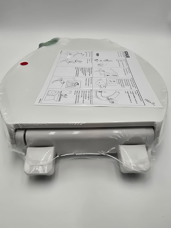 Kohler K-24495-A-0 Border Elongated Closed Front Toilet Seat White – New