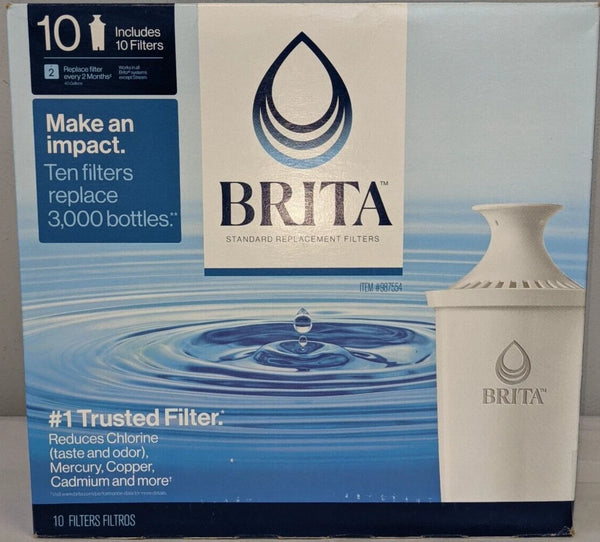 Brita Standard Replacement Water Filter 10-Pack Model 987554
