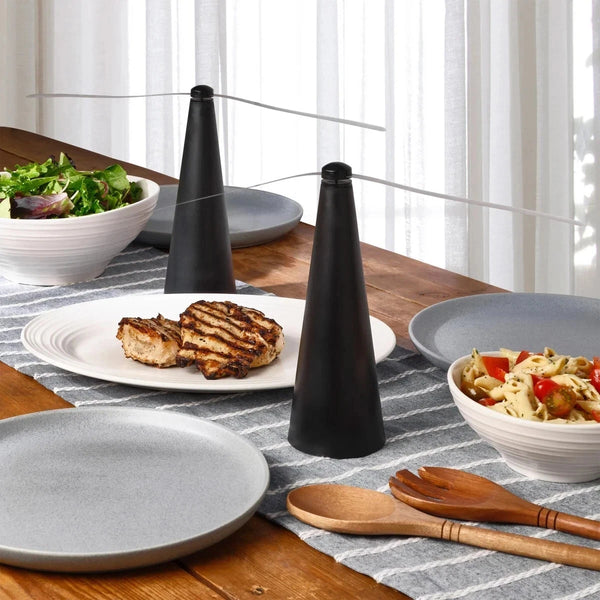 Treva Bug Fly Fan 2-Pack Battery Powered Tabletop Fly Repellent Fans Black