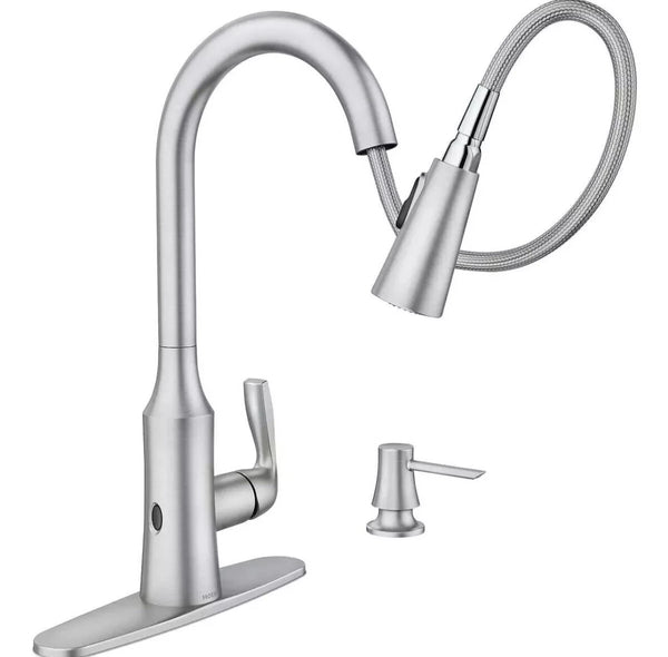 Moen Cadia 87869EWSRS Touchless MotionSense Kitchen Faucet – Stainless
