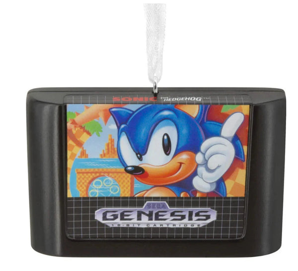 Hallmark Sonic the Hedgehog Genesis Game Cartridge Ornament Christmas NEW