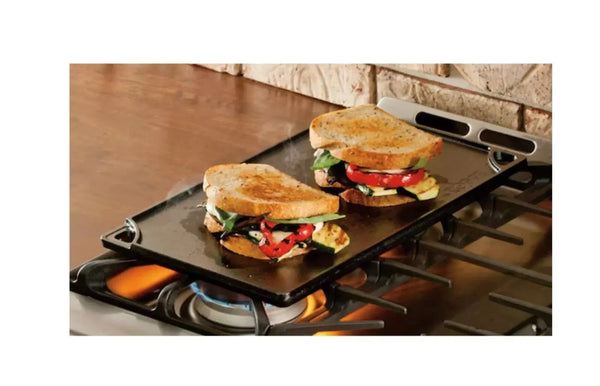 Lodge 16.75" x 9.5" Cast Iron Reversible Griddle