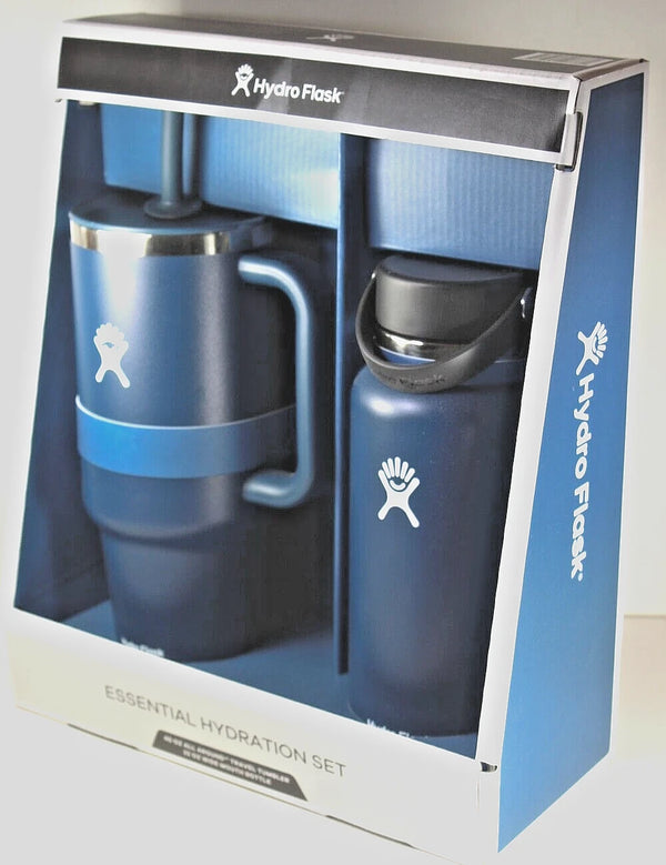 Hydro Flask Hydration Set 40oz Tumbler and 32oz Water Bottle Navy NEW
