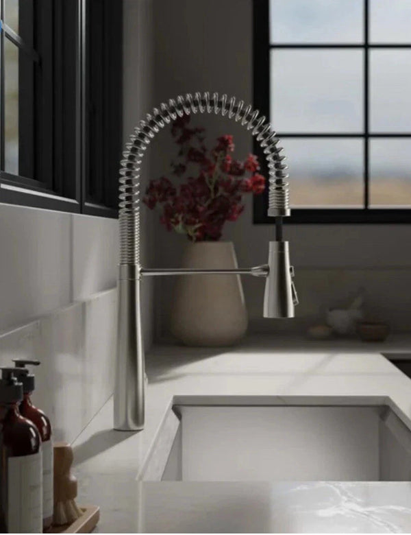 Kohler Vind Semi-Pro Pull-Down Kitchen Faucet 3-Function Stainless