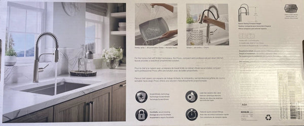 Kohler R43211-VS Provo Pulldown Kitchen Faucet-Vibrant Stainless Finish