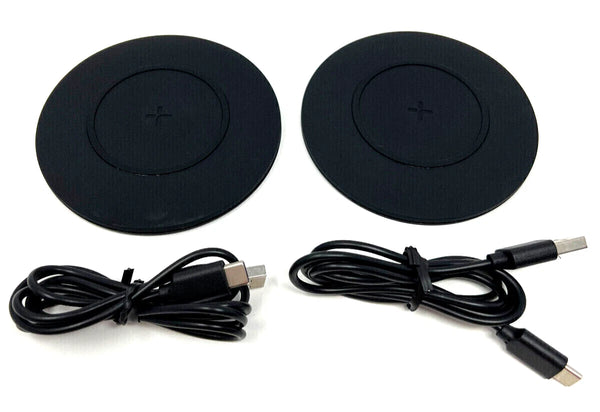 TYLT Shield 2-Pack Wireless Charger Pad Qi Charging Station Black NEW