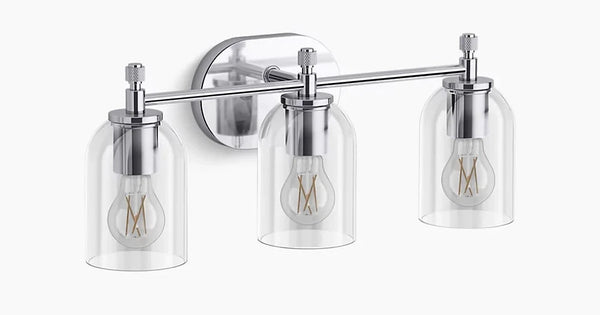 Kohler Orime 3-Light Wall Sconce Polished Chrome REC34051-SC03-CPL - NEW