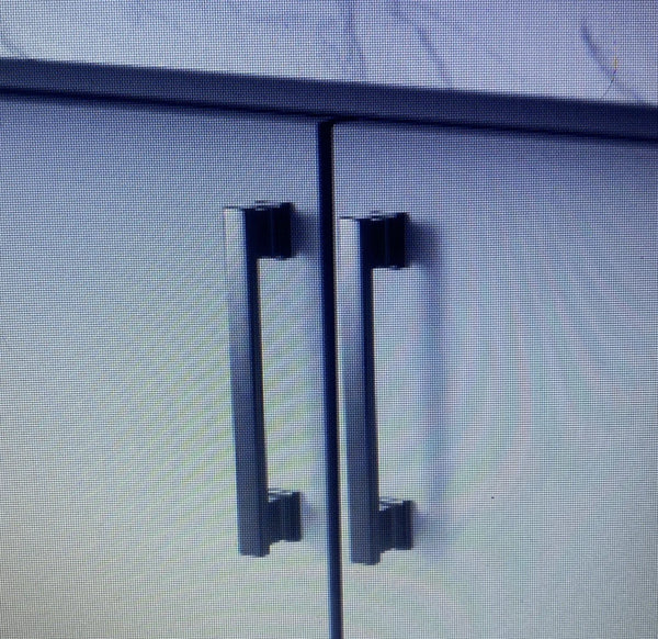 Sapphire Hexa Series 6" Modern Black Cabinet Handle Pulls 5-Pack SP-2891 - NEW