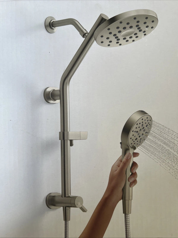 Kohler Hydrorail R38001-G-BN 3-in-1 Multifunction Shower System Nickel