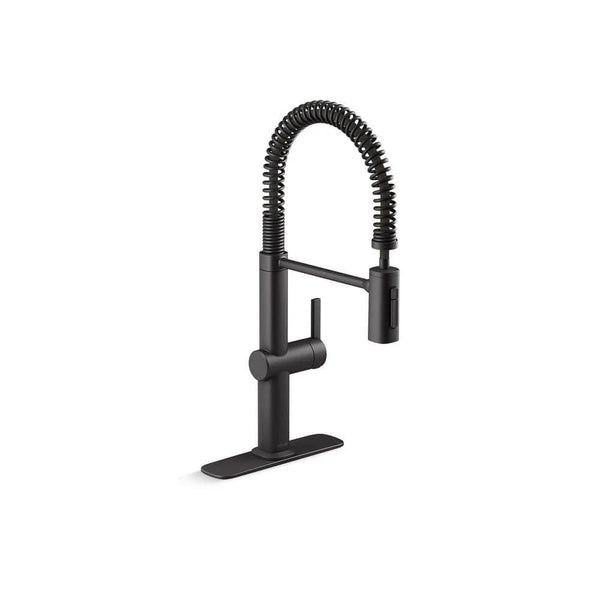 Kohler Haku K-R38475-BL Semi-Professional Kitchen Faucet Matte Black NEW