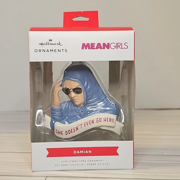 HallmarK Mean Girls Damian Ornament “She Doesn’t Even Go Here” Christmas NEW
