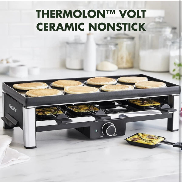 GreenPan Bistro Ultimate Gourmet Grill Griddle 20x10 Reversible Cooktop