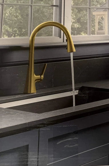 Kohler Guild R33912-2MB Pull-Down Kitchen Faucet Vibrant Moderne Brass